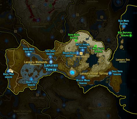 Botw Shrine Map By Region